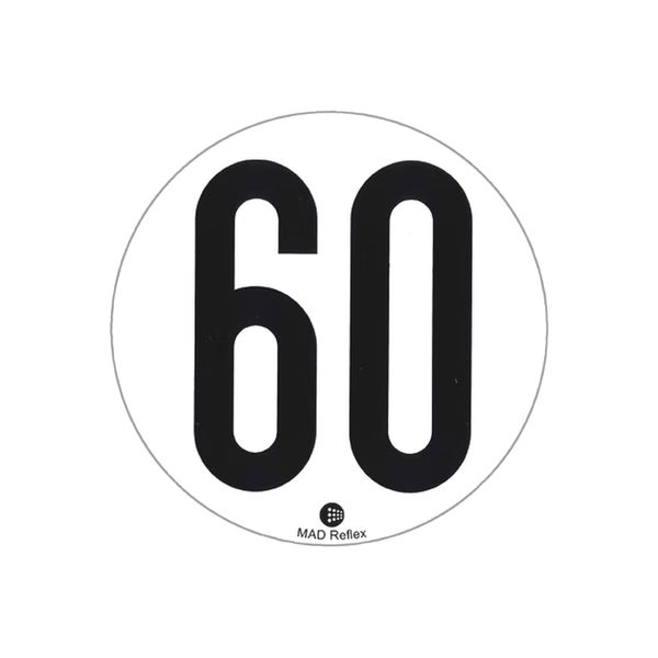 [5022.60] Disques adhésifs de limitation de vitesse à 60 km/h