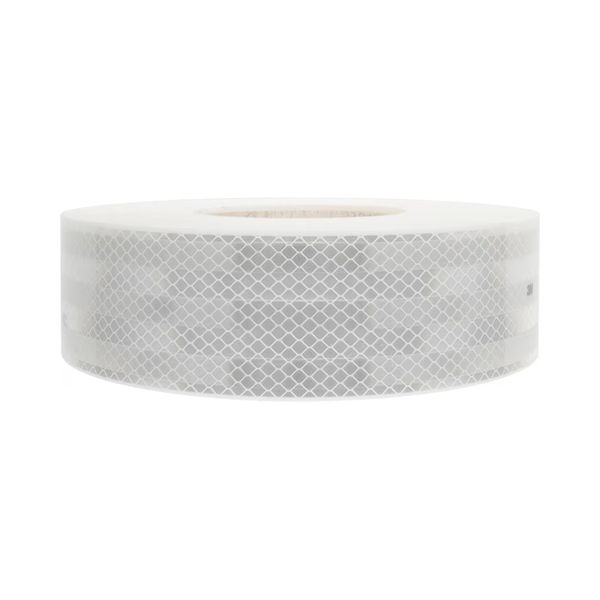 [7168] White reflective safety tape roll