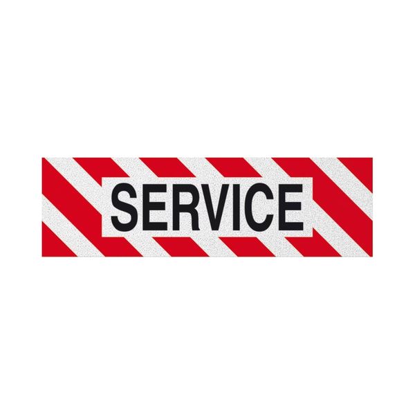 [7378.A] Adesive plate SERVICE, 500,0 x 150,0 mm