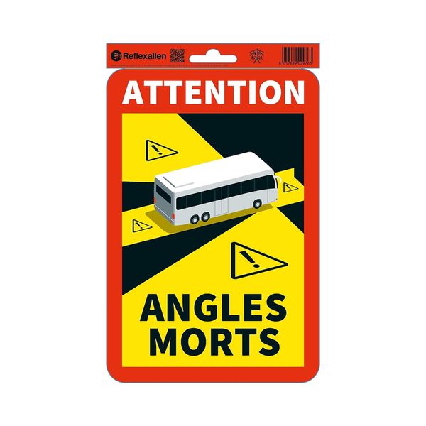 [90602] Kit de 60 panneaux adhésifs ANGLES MORTS bus