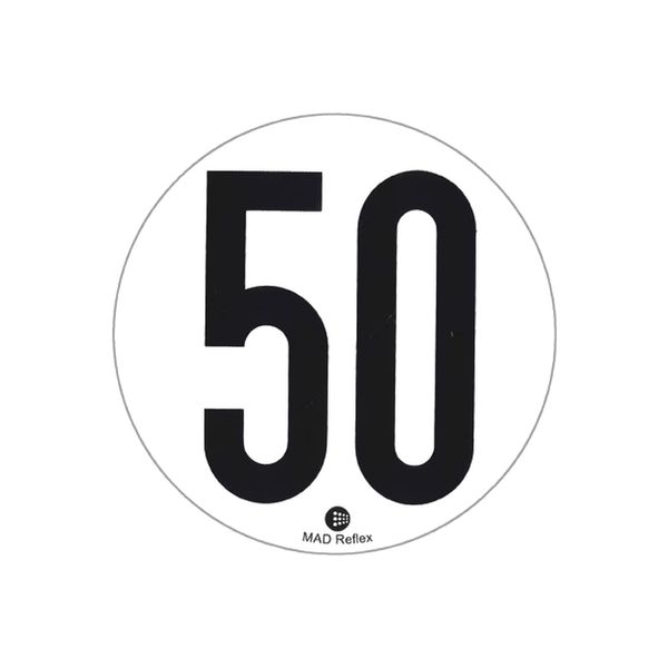 [5022.50] Disques adhésifs de limitation de vitesse à 50 km/h